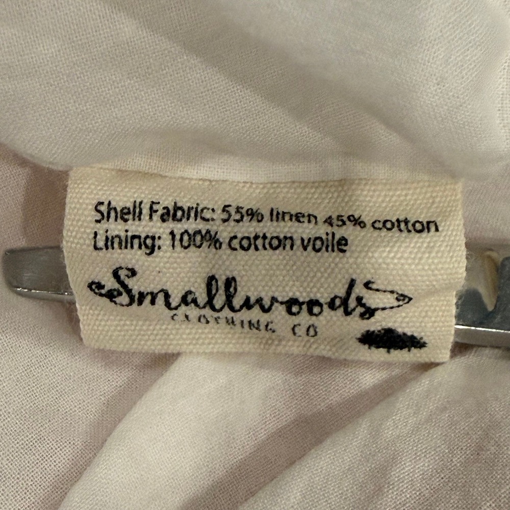 9D. Vtg Smallwoods HTF OG SweetHoney 12mo Linen/Cotton Pinafore Dress & Bloomers - Picture 7 of 8